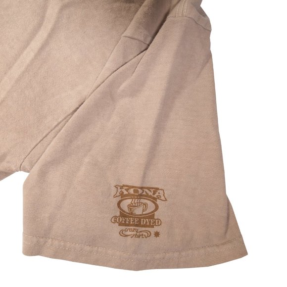 Hawaiian Shark and Fishhook Tshirt, Men's Size Large, Tan/Black, Crazy T-shirts - Picture 4 of 5